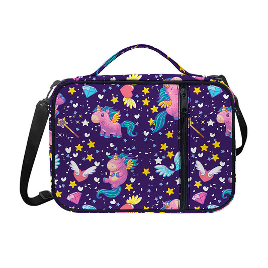 Cute Night Star Unicorn Pattern Print Shoulder Strap Bible Bag