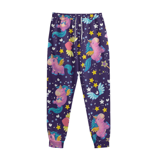 Cute Night Star Unicorn Pattern Print Sweatpants