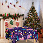 Cute Night Star Unicorn Pattern Print Tablecloth
