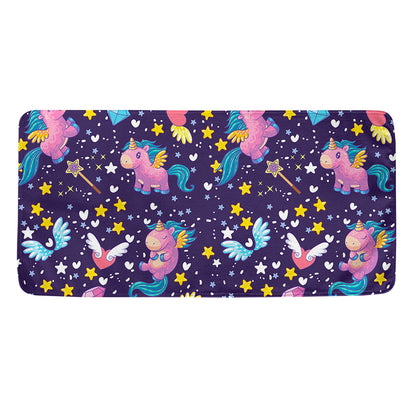 Cute Night Star Unicorn Pattern Print Towel