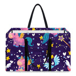 Cute Night Star Unicorn Pattern Print Utility Tote Bag