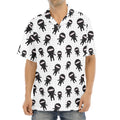 Cute Ninja Pattern Print Aloha Shirt