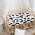 Cute Ninja Pattern Print Baby Crib Sheet