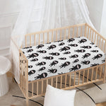 Cute Ninja Pattern Print Baby Crib Sheet