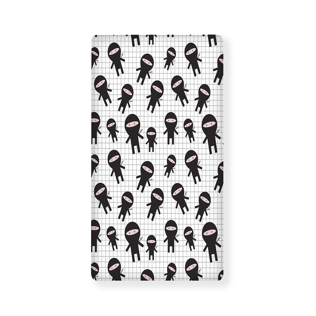 Cute Ninja Pattern Print Baby Crib Sheet