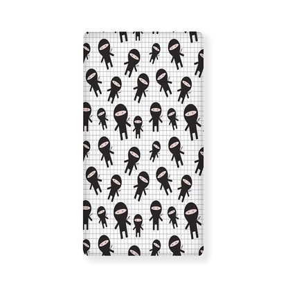 Cute Ninja Pattern Print Baby Crib Sheet