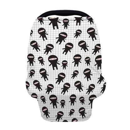 Cute Ninja Pattern Print Baby Seat Cover