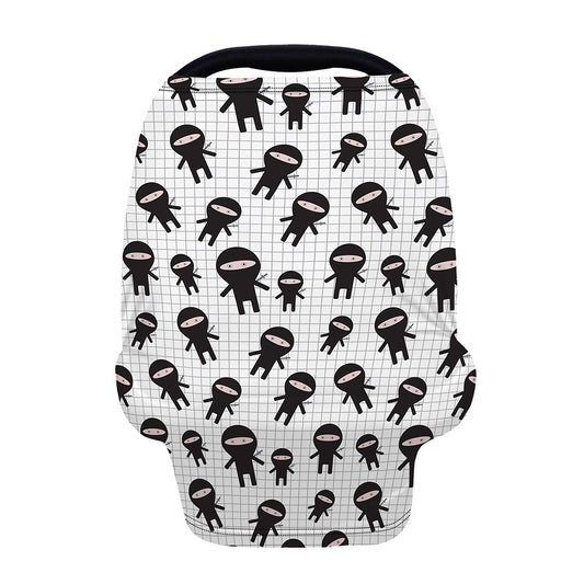 Cute Ninja Pattern Print Baby Seat Cover