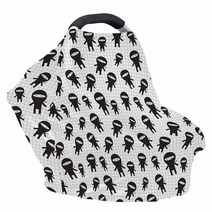 Cute Ninja Pattern Print Baby Seat Cover