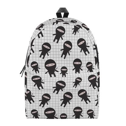Cute Ninja Pattern Print Backpack