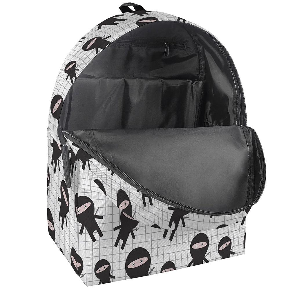 Cute Ninja Pattern Print Backpack