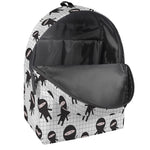Cute Ninja Pattern Print Backpack