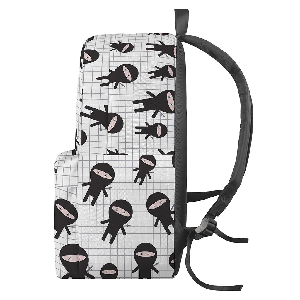 Cute Ninja Pattern Print Backpack