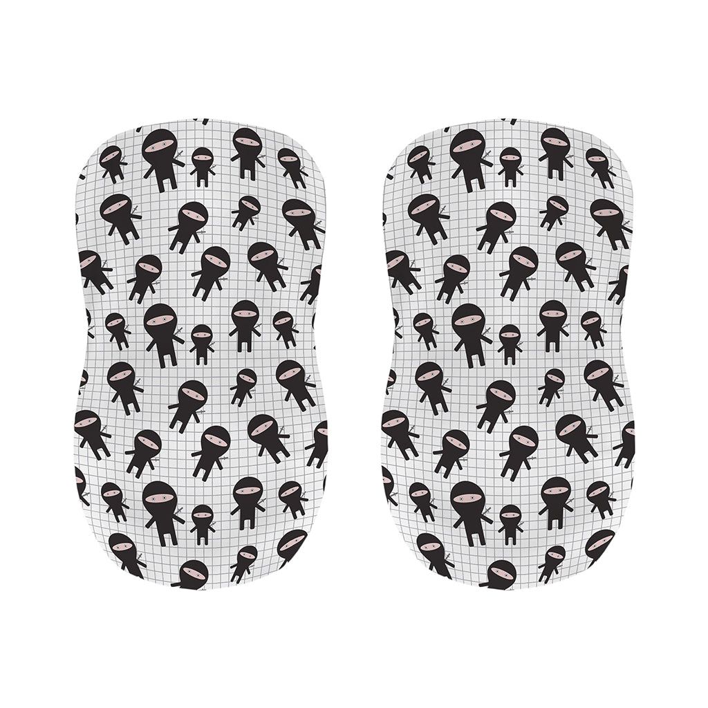 Cute Ninja Pattern Print Bar Stool Covers