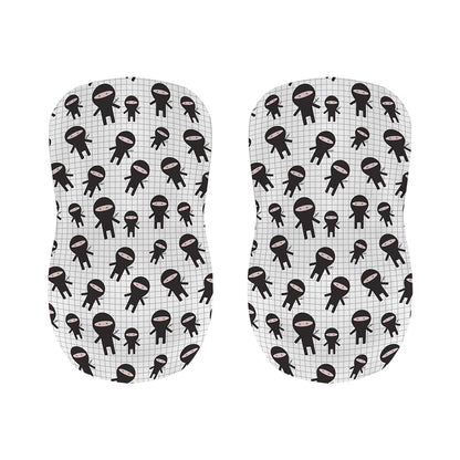 Cute Ninja Pattern Print Bar Stool Covers