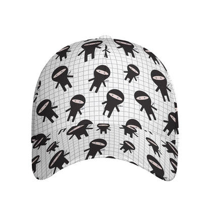 Cute Ninja Pattern Print Baseball Cap