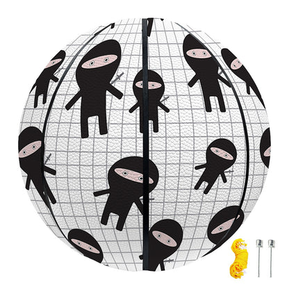 Cute Ninja Pattern Print Basketball
