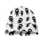 Cute Ninja Pattern Print Beanie