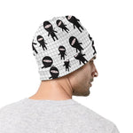 Cute Ninja Pattern Print Beanie