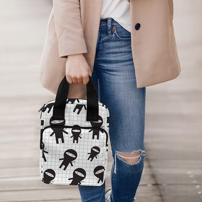 Cute Ninja Pattern Print Bible Tote Bag