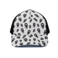 Cute Ninja Pattern Print Black Mesh Trucker Hat