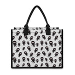 Cute Ninja Pattern Print Canvas Tote Bag