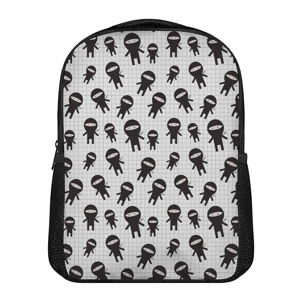 Cute Ninja Pattern Print Casual Backpack
