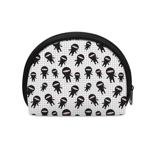 Cute Ninja Pattern Print Coin Purse