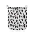 Cute Ninja Pattern Print Collapsible Laundry Basket