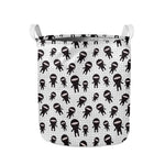 Cute Ninja Pattern Print Collapsible Laundry Basket