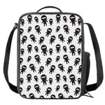 Cute Ninja Pattern Print Crossbody Lunch Bag