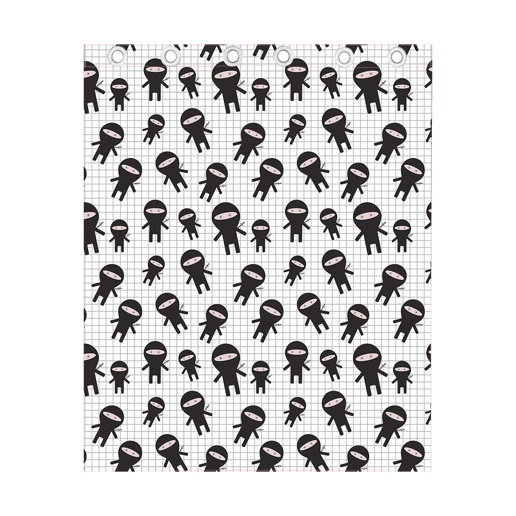 Cute Ninja Pattern Print Curtain