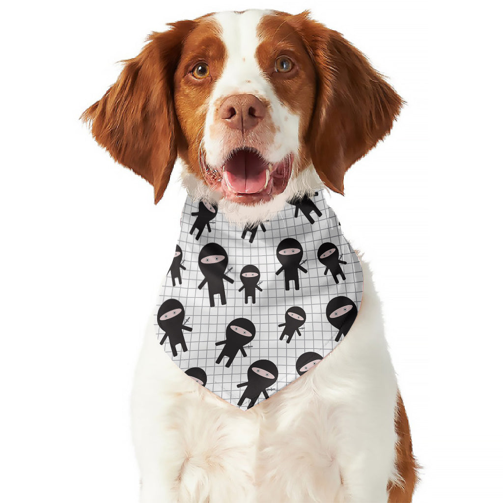 Cute Ninja Pattern Print Dog Bandana