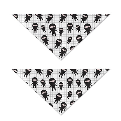 Cute Ninja Pattern Print Dog Bandana