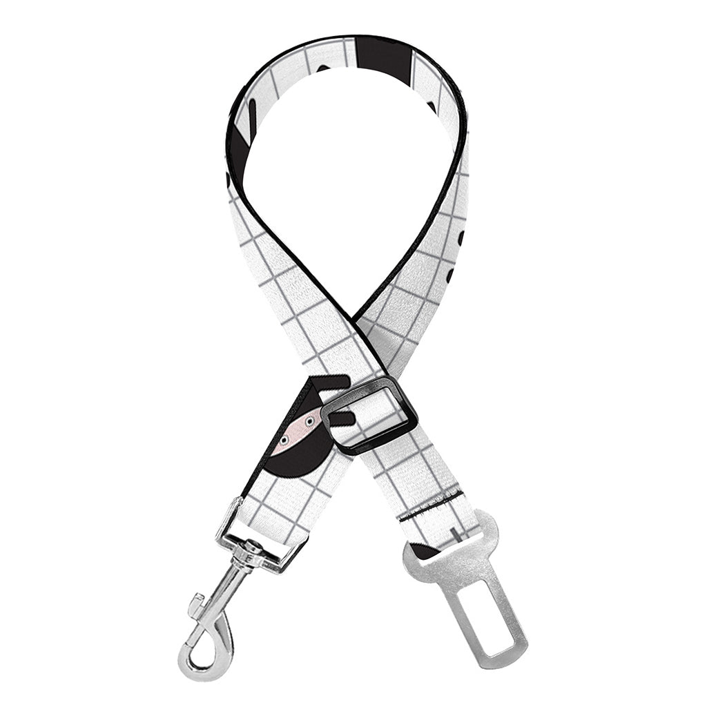 Cute Ninja Pattern Print Dog Seat Belt