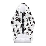 Cute Ninja Pattern Print Dog Zip Up Hoodie
