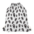 Cute Ninja Pattern Print Drawstring Bag