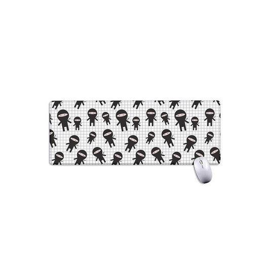 Cute Ninja Pattern Print Extended Mouse Pad