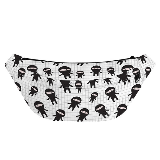 Cute Ninja Pattern Print Fanny Pack