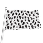Cute Ninja Pattern Print Flag