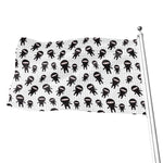 Cute Ninja Pattern Print Flag