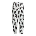 Cute Ninja Pattern Print Fleece Lined Knit Pants