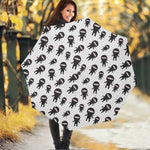 Cute Ninja Pattern Print Foldable Umbrella