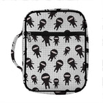 Cute Ninja Pattern Print Front Pocket Bible Bag