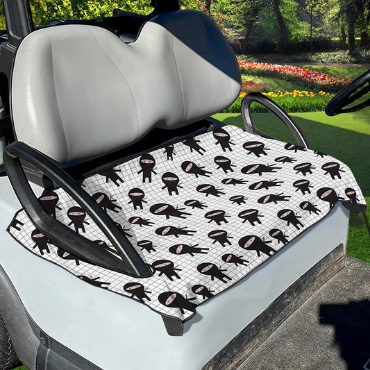 Cute Ninja Pattern Print Golf Cart Seat Cover