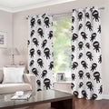 Cute Ninja Pattern Print Grommet Curtains