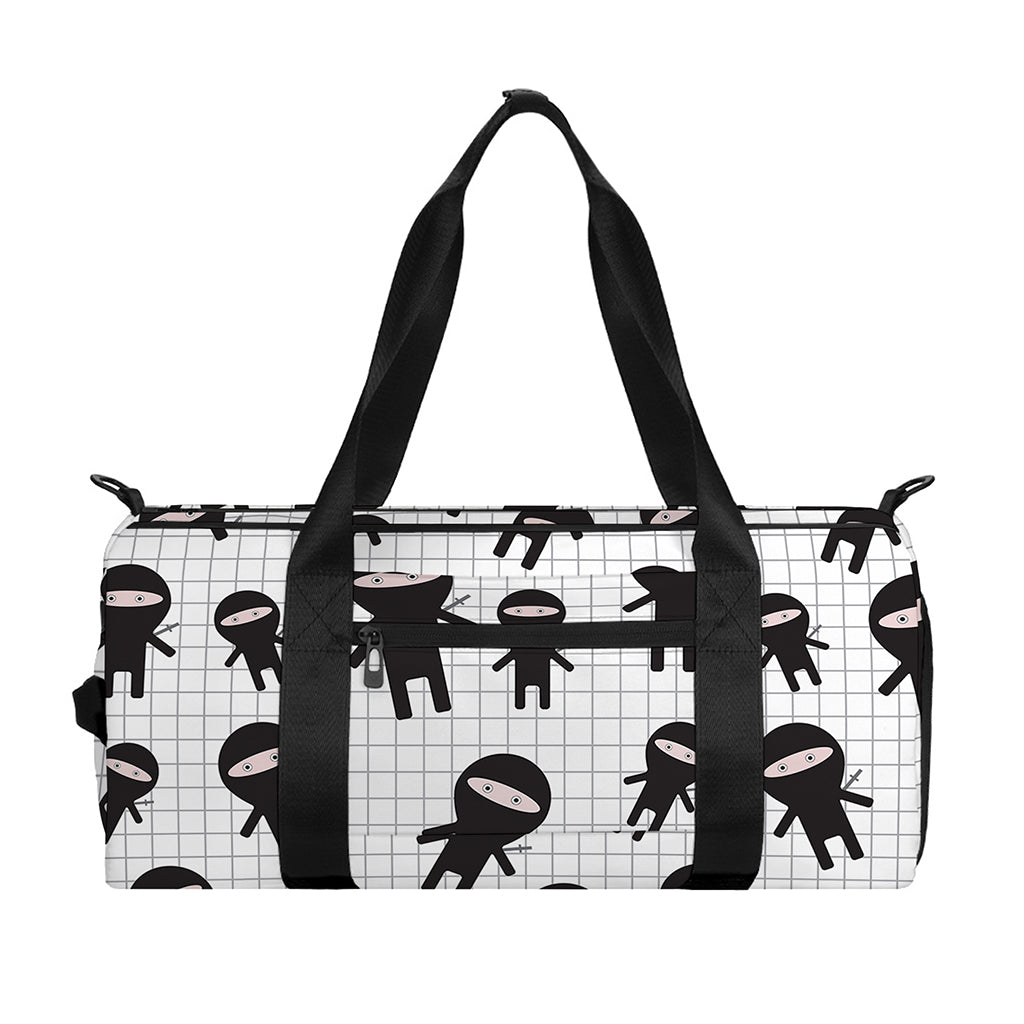 Cute Ninja Pattern Print Gym Bag