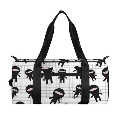 Cute Ninja Pattern Print Gym Bag
