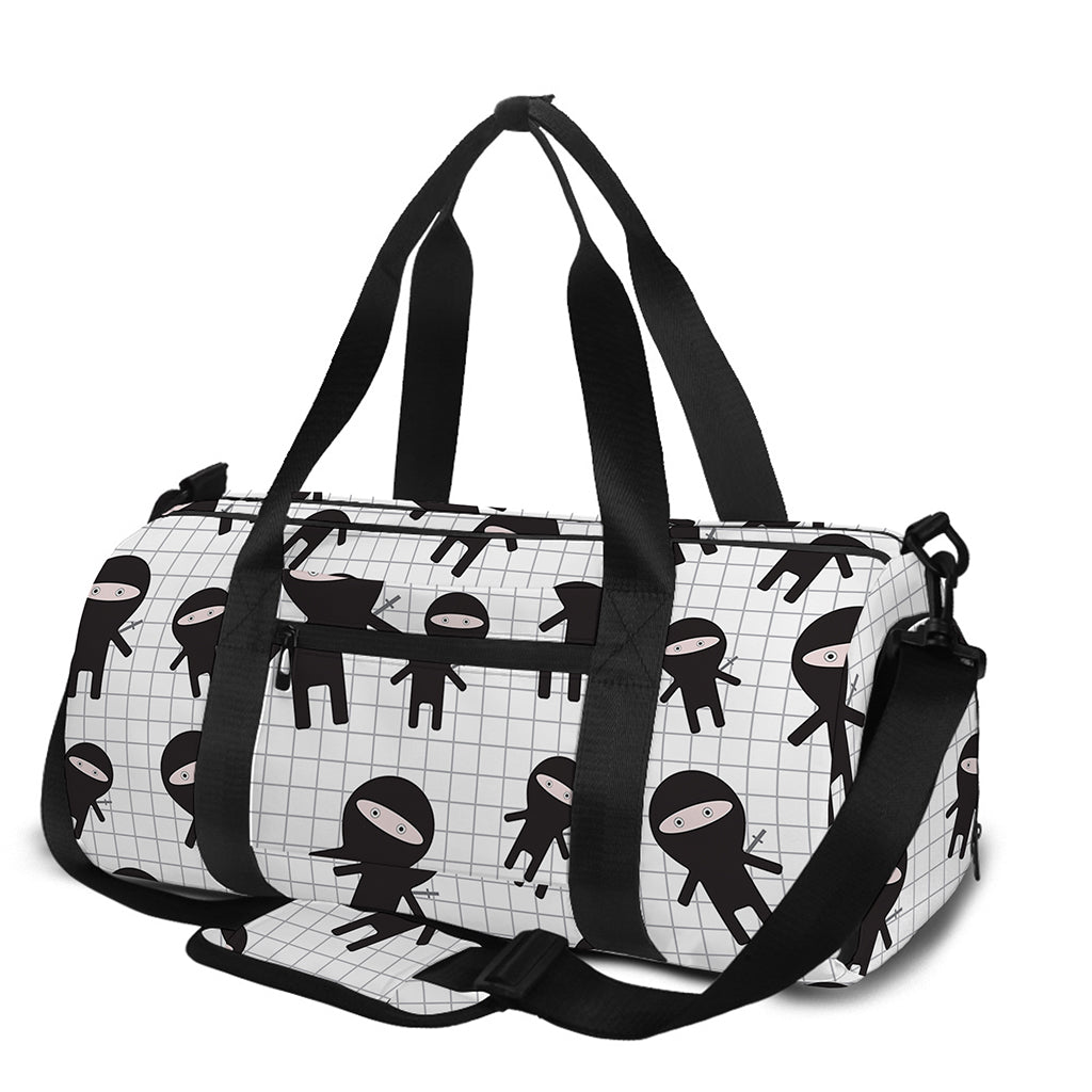 Cute Ninja Pattern Print Gym Bag