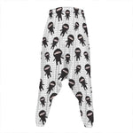 Cute Ninja Pattern Print Hammer Pants